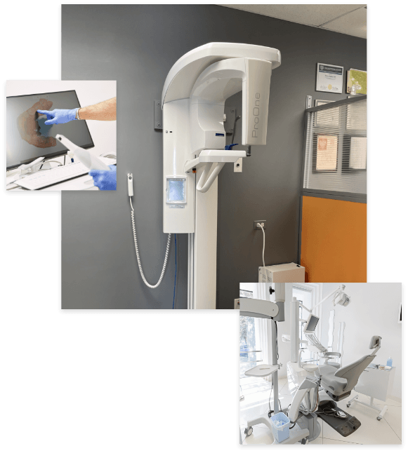 Collage of dental technology