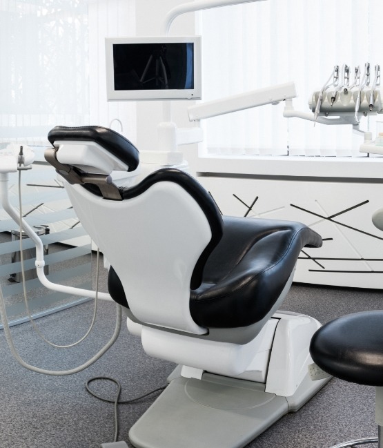 Dental treatment chair in Chicago dental office